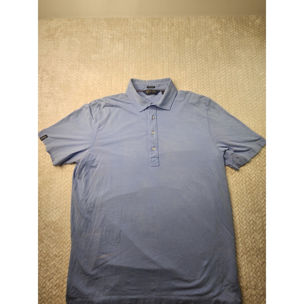 Ralph Lauren Shirt Mens Large Light Blue‎ Polo Golf 100% Pima Cotton